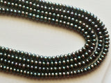 5.5mm Rainbow Peacock Blue Color Pearls Natural Fresh Water Corn Pearls Natural