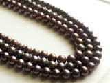 6mm Purple Gray Color Pearls, Natural Fresh Water Round Pearls, Natural Pearls