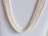 6.5mmx5.5mm Natural Pearls, Natural Fresh Water Rice Pearls, Ivory Color Pearls