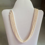 6.5mmx5.5mm Natural Pearls, Natural Fresh Water Rice Pearls, Ivory Color Pearls