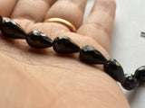8x6 mm-7x5 mm Black Zirconia, Black Zirconia Bead Briolettes, Cz Beads, Crystal