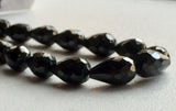 8x6 mm-7x5 mm Black Zirconia, Black Zirconia Bead Briolettes, Cz Beads, Crystal