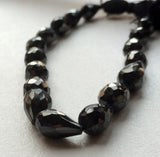8x6 mm-7x5 mm Black Zirconia, Black Zirconia Bead Briolettes, Cz Beads, Crystal