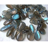 6x8 mm-9x11 mm Labradorite Plain Pear Beads, Labradorite Pear Shaped Briolettes