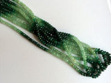 4-5mm Emerald Faceted Rondelle Beads, Natural Shaded Emerald Beads, Emerald