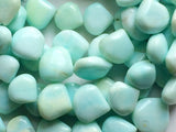 12-17mm Blue Opal Plain Heart Beads-Blue Opal Plain Heart Straight Drilled Beads