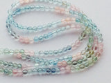 5.5 mm Aquamarine Plain Round Beads, Natural Multi Aquamarine Plain Balls