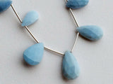 12x9mm To 22x12mm Blue Opal Faceted Pear Bead, Blue Opal Faceted Pear Bead, Blue