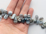 12x8mm-14x10mm Boulder Opal Faceted Pear Beads, Boulder Opal Faceted Briolette