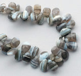 12x8mm-14x10mm Boulder Opal Faceted Pear Beads, Boulder Opal Faceted Briolette