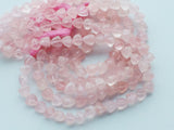 7-8 mm Rose Quartz Faceted Trillion Bead, Rose Quartz Trillion Bead, Rose Quartz