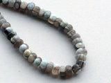 7.5mm Boulder Opal Faceted Beads, Boulder Opal Faceted Rondelle Beads, Boulder