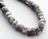 7.5mm Boulder Opal Faceted Beads, Boulder Opal Faceted Rondelle Beads, Boulder