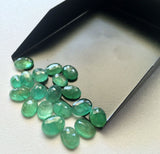 8x6mm To 9x7mm Emerald Oval, Emerald, Oval Cut Stone, Emerald Faceted Stone