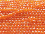 5-6mm Carnelian Rondelle Bead, Carnelian Faceted Rondelle Bead, Carnelian Orange