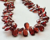 6x9 mm Garnet Faceted Pear Beads For Jewelry, Beautiful Red Garnet Pear Beads