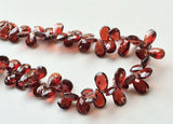 6x9 mm Garnet Faceted Pear Beads For Jewelry, Beautiful Red Garnet Pear Beads