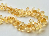 4x6 mm-8x10 mm Citrine Faceted Tear Drop Beads, Citrine Drop Briolettes, Citrine