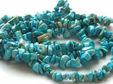 4-5 mm Turquoise Chips Beads, Chinese Turquoise Gemstone Chips, Blue Chip Beads