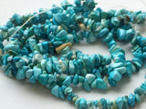 4-5 mm Turquoise Chips Beads, Chinese Turquoise Gemstone Chips, Blue Chip Beads