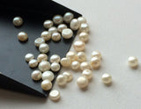 4-6mm Pearls, Ivory Pearls, Natural Fresh Water Pearl Cabochons, Natural Pearls