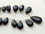 34x20mm-19x13mm Black Onyx Plain Pear Shaped Briolettes, Black Onyx Pear, Black