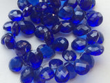 10x14 mm Royal Blue Mystic Quartz Faceted Pear Bead, Hydro Royal Blue Color Pear