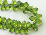 8x13 mm Each Peridot Mystic Quartz Faceted Marquise Beads, Peridot Crystal