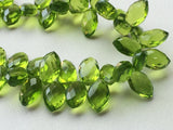 8x13 mm Each Peridot Mystic Quartz Faceted Marquise Beads, Peridot Crystal