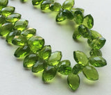 8x13 mm Each Peridot Mystic Quartz Faceted Marquise Beads, Peridot Crystal