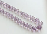 7.5-11mm Pink Amethyst Micro Faceted Round Beads, Pink Amethyst Faceted Balls