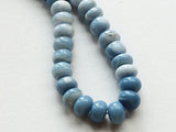 8mm Opal, Blue Opal Bead, Blue Opal Plain Rondelle Bead, Blue Opal For Necklace