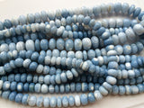 8mm Opal, Blue Opal Bead, Blue Opal Plain Rondelle Bead, Blue Opal For Necklace