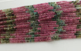 4 mm Multi Tourmaline Plain Rondelle Beads, Natural Multi Tourmaline Plain Beads