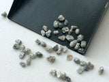 3-4mm Grey Rough Diamond, Grey Raw Diamond  For Jewelry (1Ct To 100Ct Option)