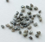 3-4mm Grey Rough Diamond, Grey Raw Diamond  For Jewelry (1Ct To 100Ct Option)