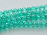 7-8mm Emerald Green Color Coated Crystal Quartz Facet Round Balls Green Crystal