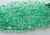 7x10 mm Light Green Micro Faceted Tear Drop Crystal Coated Crystal Beads, Coated