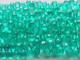 6x9 mm Emerald Green Color Crystal Quartz Coated Crystal Tear Drop Beads, 4 In