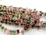 3x5mm To 5x7mm Multi Tourmaline Briolette Beads, Tourmaline Faceted Tear Drop