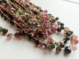 3x5mm To 5x7mm Multi Tourmaline Briolette Beads, Tourmaline Faceted Tear Drop