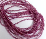 2mm Pink Tourmaline Round Beads, Natural Pink Tourmaline Beads, Pink Tourmaline