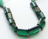 15x19 mm Hydro Quartz, Emerald Green Crystal Bead, Hydro Faceted Tumbles, Green