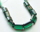 15x19 mm Hydro Quartz, Emerald Green Crystal Bead, Hydro Faceted Tumbles, Green