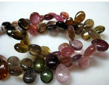 4x6mm Multi Tourmaline Plain Pear Beads, Multi Tourmaline Plain Pear Beads