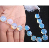 12-13mm Opalite Micro Faceted Onion Briolettes, Opalite Faceted Beads, Opalite