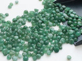 3-5mm Emerald Plain Round Cabochons, Loose Emerald Gems Lot, Original Emerald