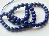 6.5-9.5mm Lapis Lazuli Beads Faceted Balls, Lapis Micro Faceted Round Beads