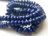 7-10 mm Blue Lapis Lazuli Faceted Tyre Beads, Lapis Rondelle Wheel Beads, 20 Pcs