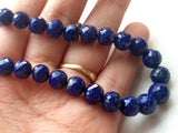 6.5-9.5mm Lapis Lazuli Beads Faceted Balls, Lapis Micro Faceted Round Beads